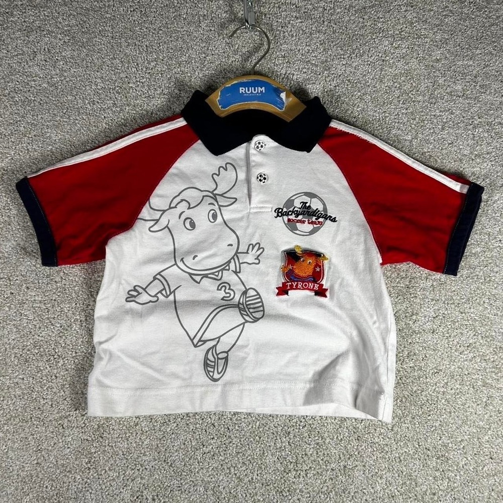 Vintage toddler 3t Nick Jr Backyardigans soccer polo shirt